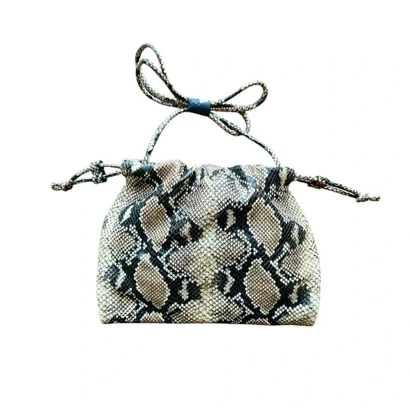 NWT COS Mini Cavatelli Leather Clutch Crossbody Bag - Snake - Picture 4 of 7